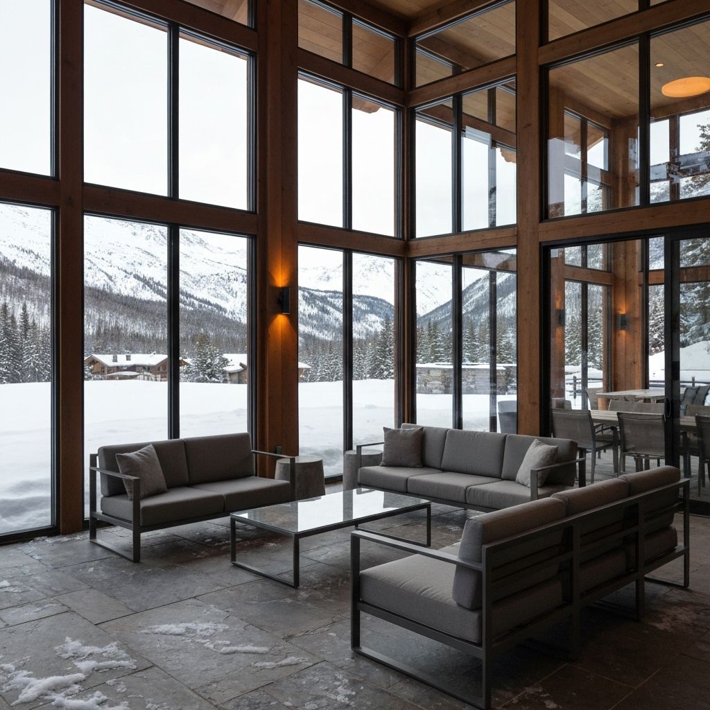 Heated patio with winter comfort